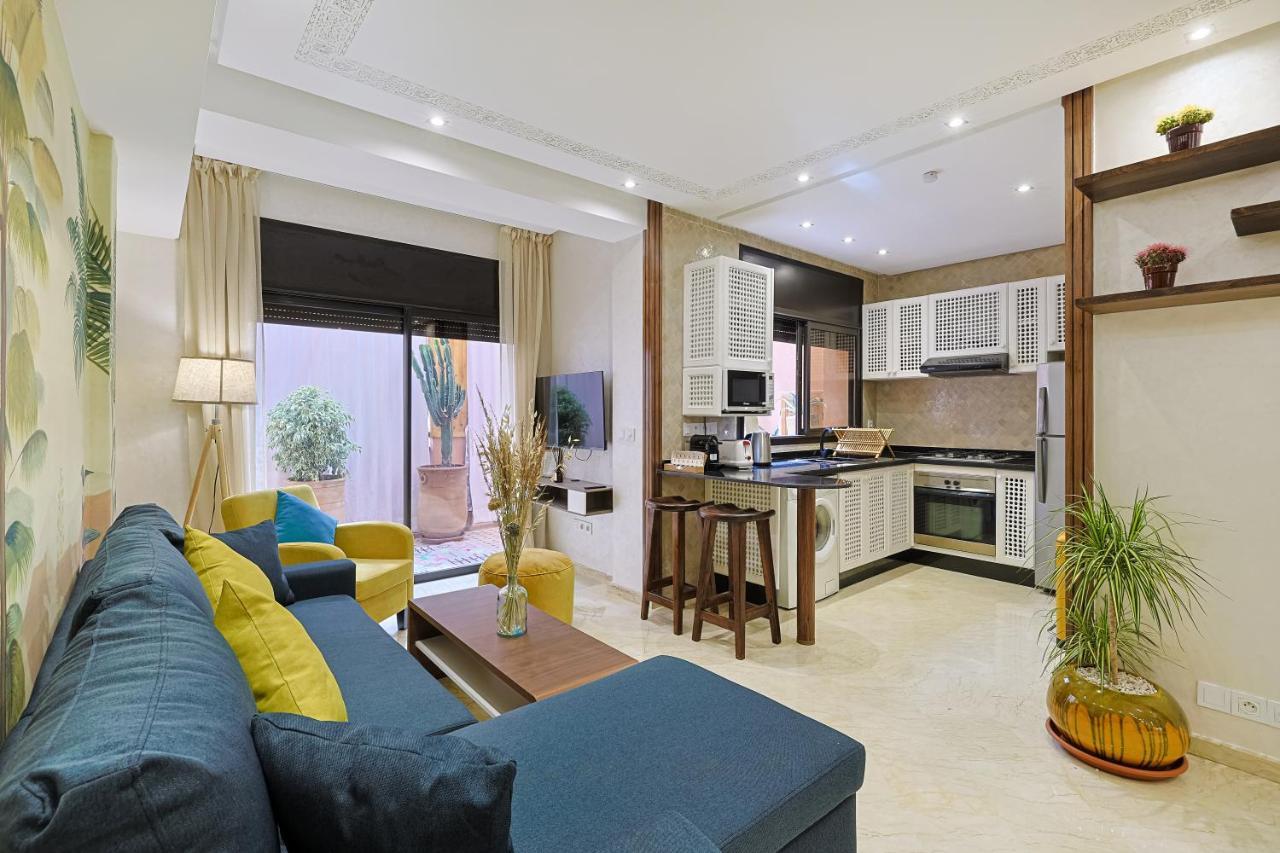 Oasis - Appartement Authentique A Gueliz Marraquexe Exterior foto